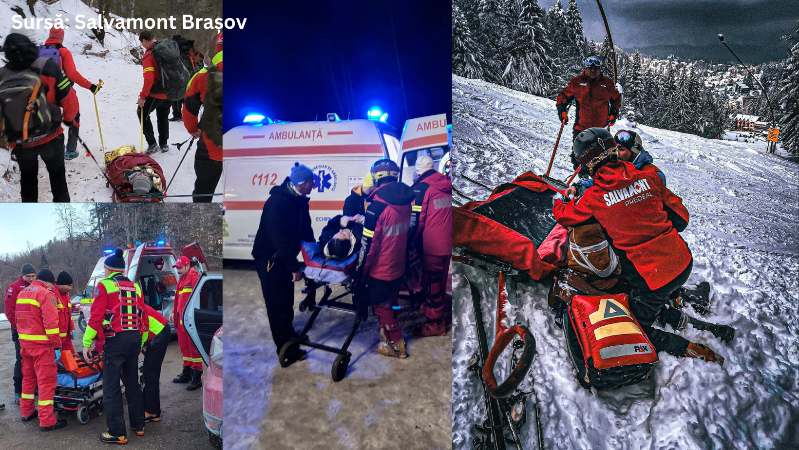 Record pentru Salvamont România: De pe pârtie direct la spital!