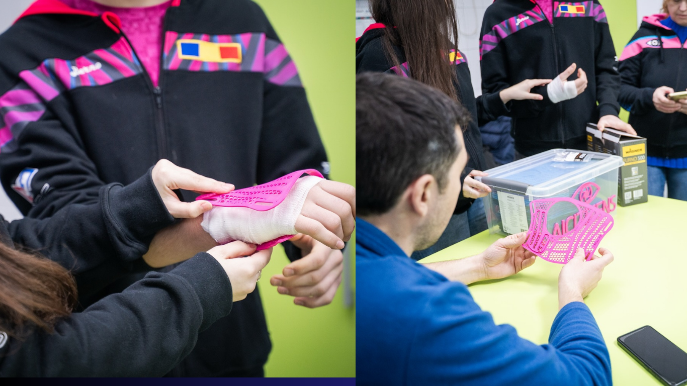 Orteze 3D revoluționare donate la spital de elevii din Focșani