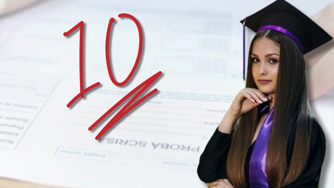 Anastasia a contestat notele de  Evaluarea Națională. Rezultatul final a făcut istorie în județ