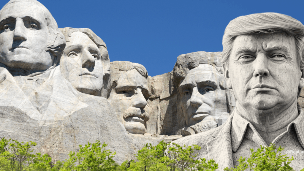 Donald Trump pe Muntele Rushmore?