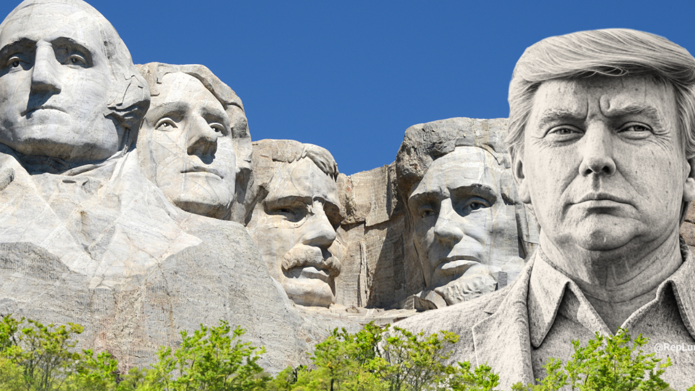 Donald Trump pe Muntele Rushmore?