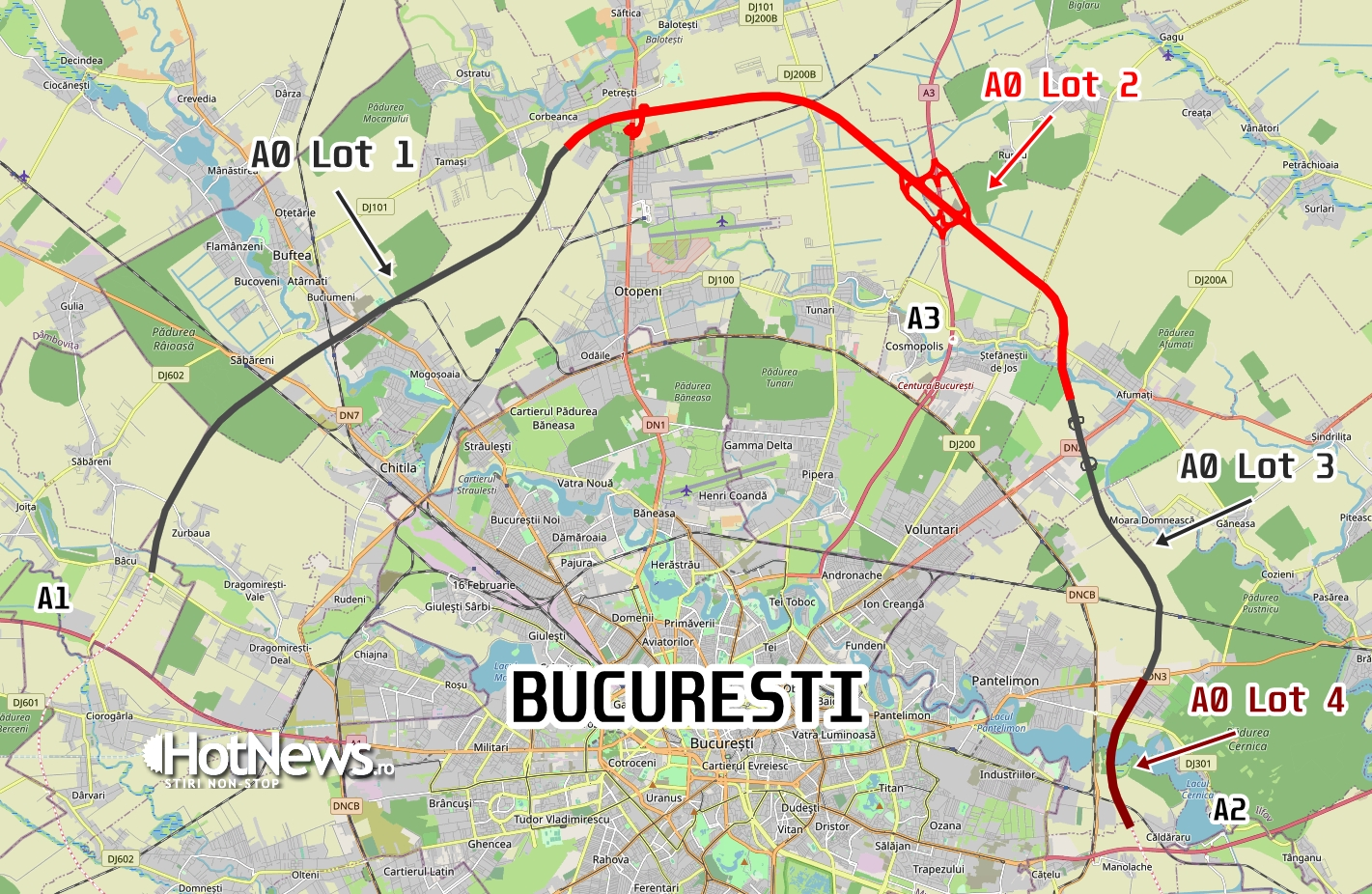Autostrada A0 Nord: Lotul UMB riscă să rămână un „muzeu”