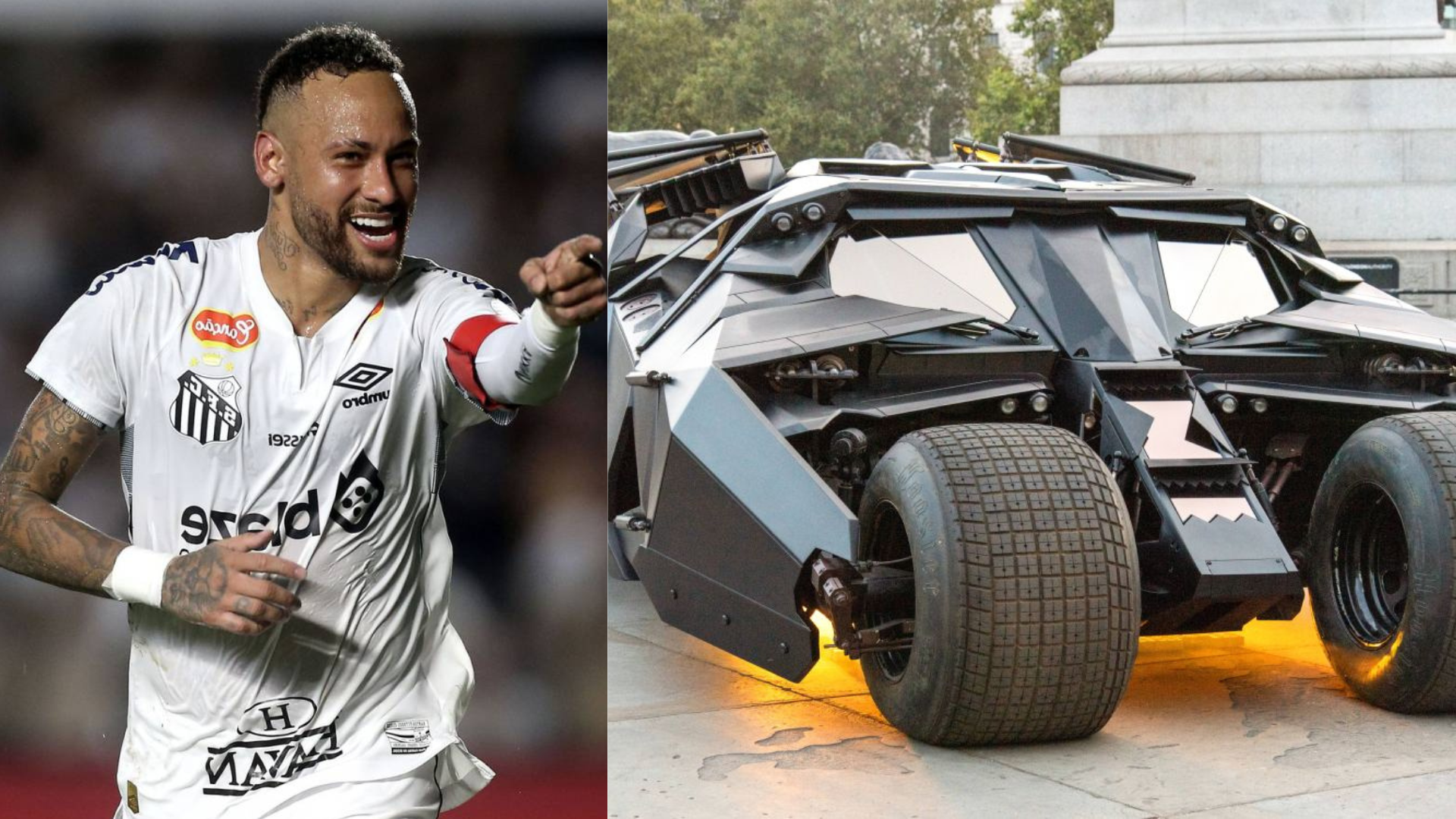 Batmobil în garajul lui Neymar: replica Tumbler, achiziționată cu 1,3 milioane de dolari