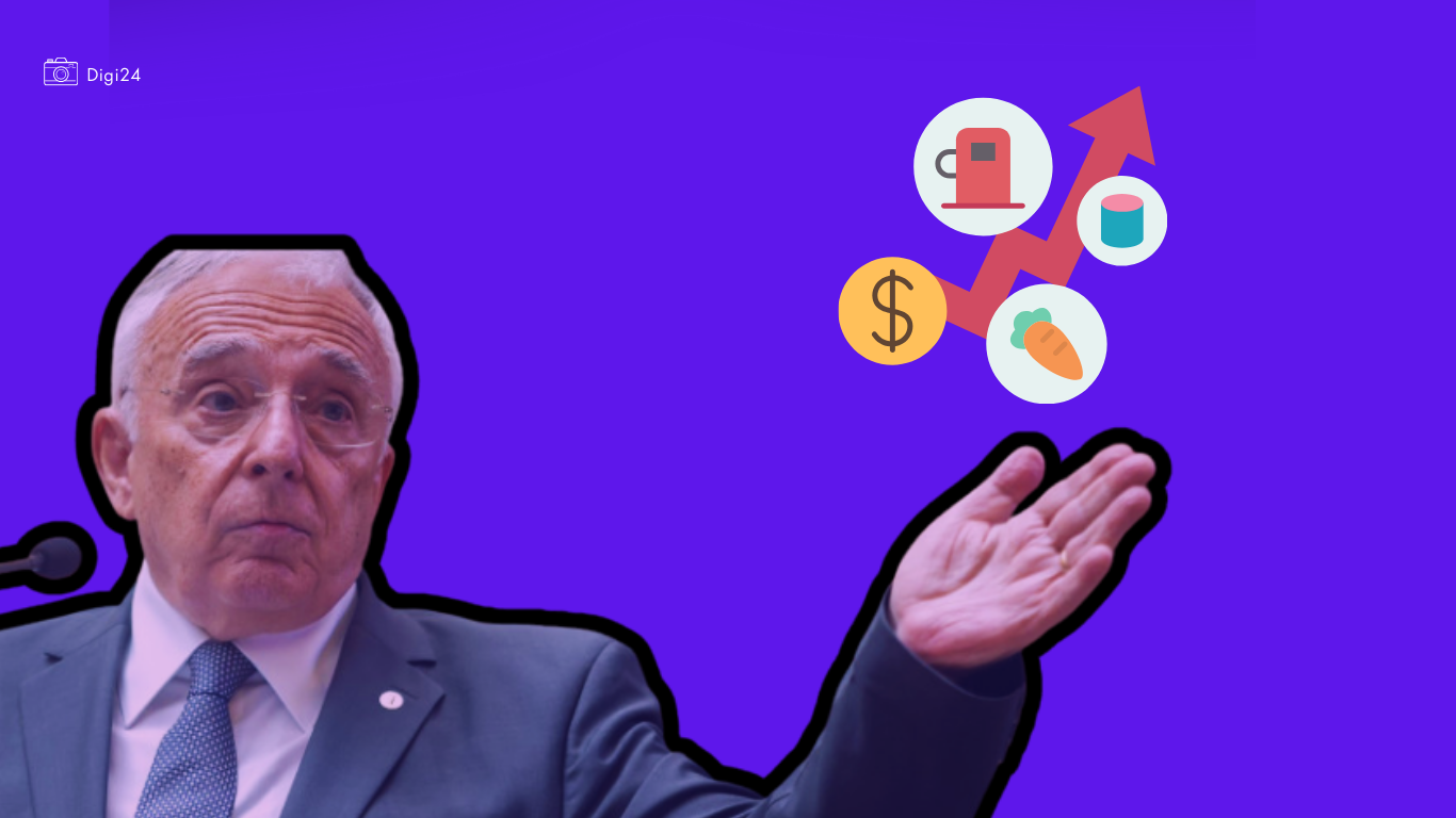 România, cea mai mare inflație din UE. Mugur Isărescu: Vom avea un vârf de 9,7% al inflației