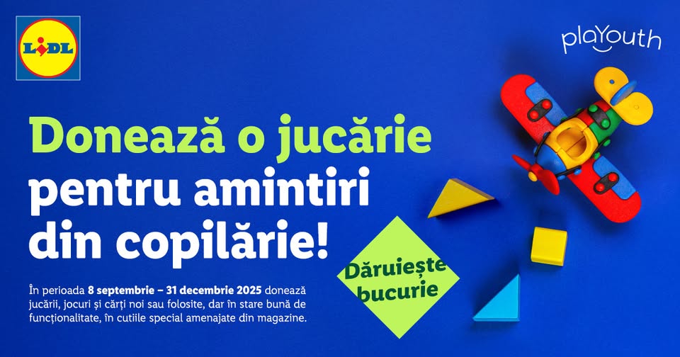 Donează o jucărie pentru amintiri din copilărie!