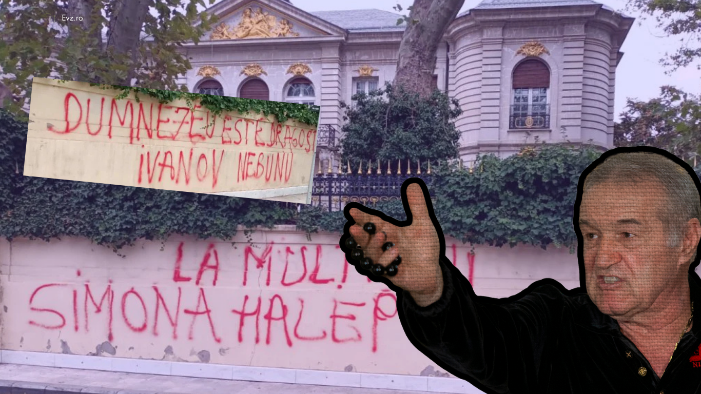Amendă 6.000 de lei! Gardul lui Becali vandalizat