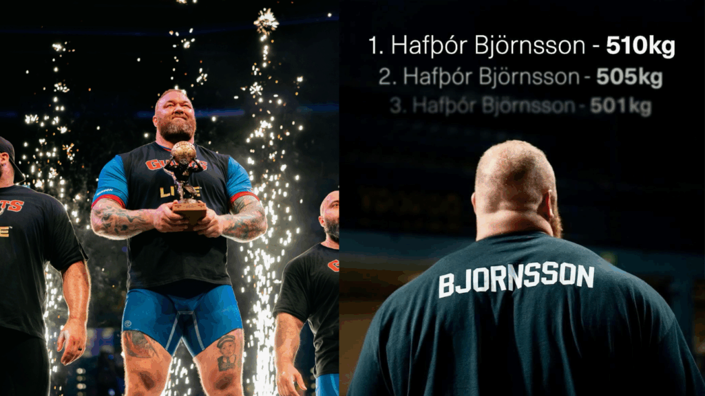 Forță colosală: Hafthor Bjornsson doboară din nou recordul la deadlift