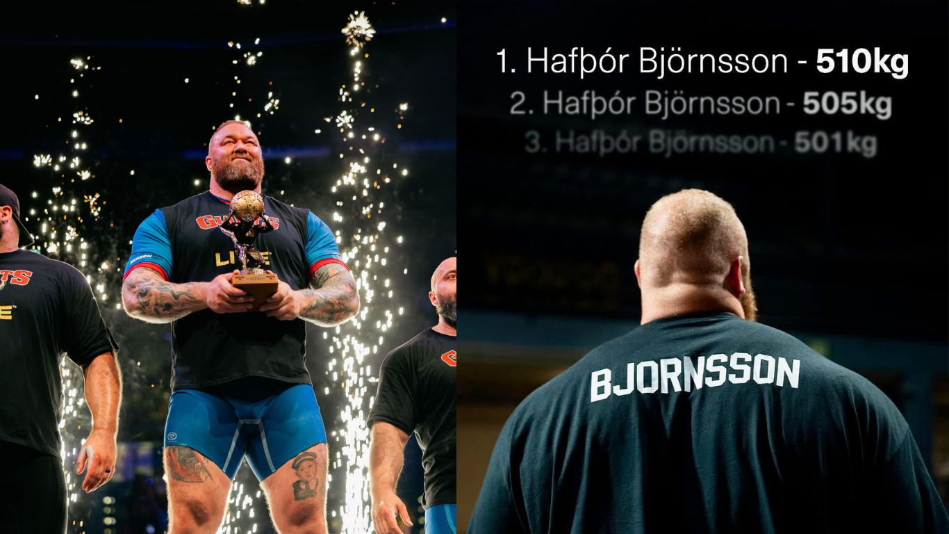 Forță colosală: Hafthor Bjornsson doboară din nou recordul la deadlift