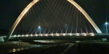 Cel mai mare arc parabolic din România, la Mioveni