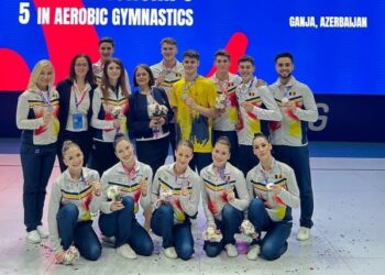 România strălucește la Europenele de gimnastică aerobică: cinci medalii și două titluri continentale la Ganja