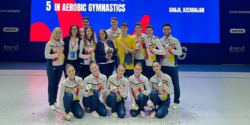 România strălucește la Europenele de gimnastică aerobică: cinci medalii și două titluri continentale la Ganja