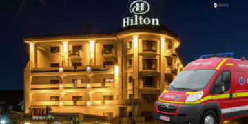 Tavan prăbușit la piscina Hotelului Hilton: Plan Roșu de Intervenție