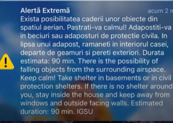 RO-Alert în Tulcea din cauza unor drone la granița României