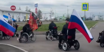 Soldații răniți în războiul din Ucraina, scoși să defileze în Tatarstan