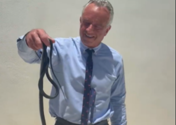 Robert F. Kennedy Jr., filmat în timp ce prinde șerpi cu mâinile goale