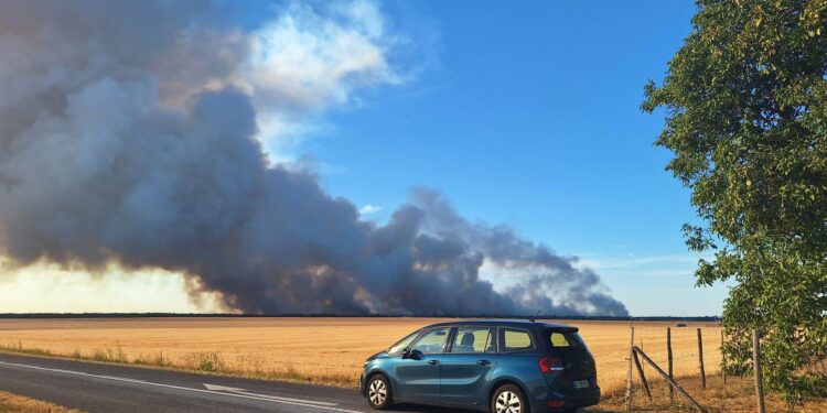 Incendiu în pădurea Fontainebleau. Flăcările au ajuns lângă Paris