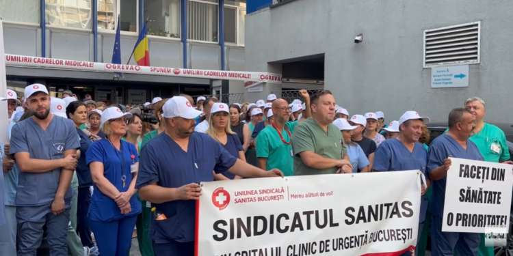 Proteste în sute de spitale din România. Cadrele medicale amenință cu greva generală din 28 iulie