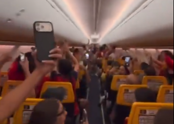 Pasagerii unui avion au aflat în zbor că Spania a câștigat Cupa Mondială