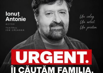 Actorul Ionuț Antonie a murit. Colegii încearcă să-i găsească familia