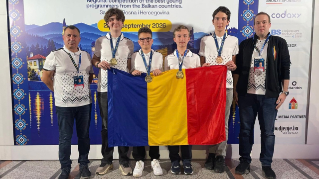 România, locul I la Olimpiada Balcanică de Informatică pentru Juniori 2026