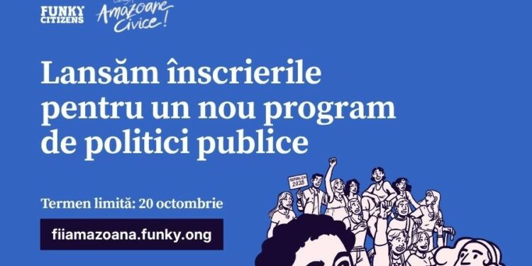 Funky Citizens caută 50 de tineri pentru programul Amazoane Civice