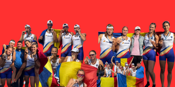 AUR pentru România! Tricolorii încheie Campionatele Balcanice de canotaj cu 17 medalii